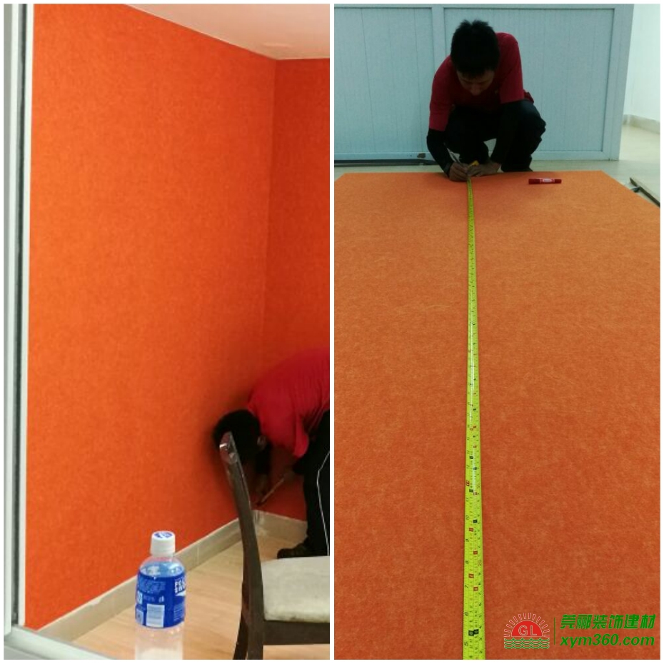 家庭影院吸音板裝修施工圖示，聚酯纖維吸音板的正確使用方法